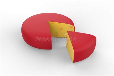 Circle And A Piece Of Cheese Stock Illustration Illustration Of Farm