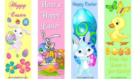 Free Printable Easter Bookmarks