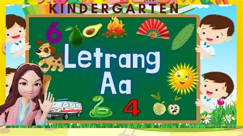 Letrang Aatitik Aa Tunog A Kindergarten Youtube