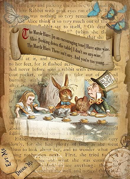 Alice In Wonderland The March Hare Quote Vintage Style Metal Sign