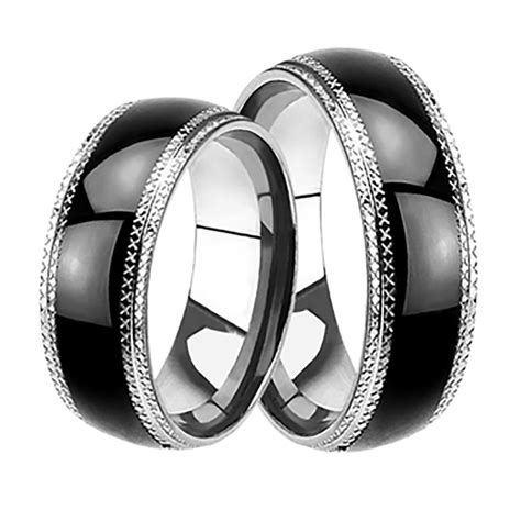 Laraso And Co His And Hers Wedding Band Set Matching
