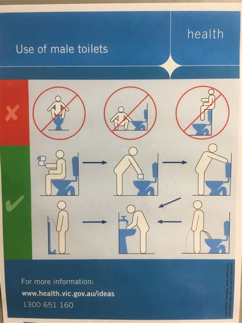 The more I look at these toilet instructions from the State Government, the more confused I get ...