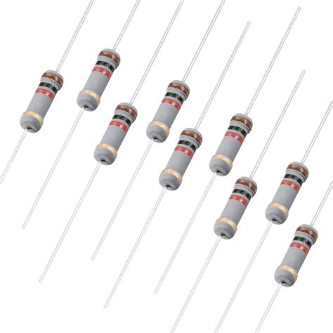 200pcs 1w 1k Ohm Carbon Film Resistor 5 Tolerance 4 Color Bands