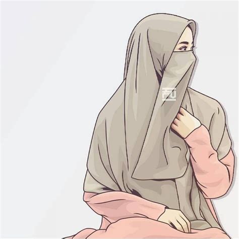 √215 Gambar Kartun Muslimah Cantik Lucu Dan Bercadar Hd Gambar