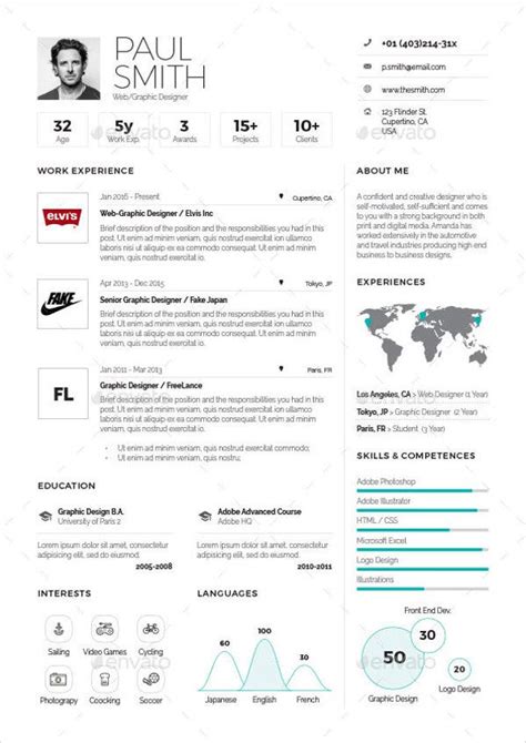 Microsoft word and apple pages formats one page resume comes with sample cover letter, text box design for easy customization, font and resume guides to help you with the usage of the template. 9+ One Page Resume Templates | Free & Premium Templates