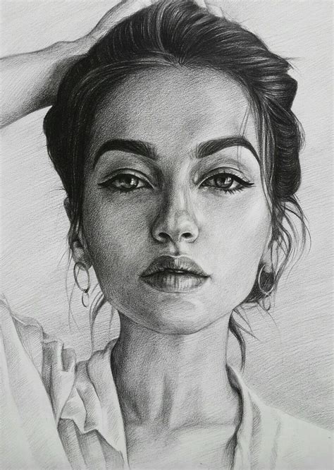 Beautiful Portrait Drawing By Lika Sunik Art Illustration Draw