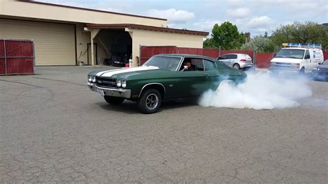 1970 Chevelle 396 Ss Burnout Youtube