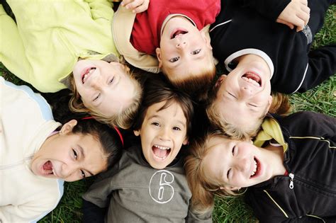 Happiness Without Limit Happy Group Of Children In Circle Together
