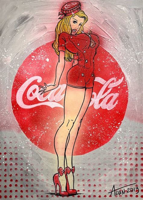 Alvin Silvrants Sexy Coca Cola Girl Big Boobs Hold Bottle Catawiki