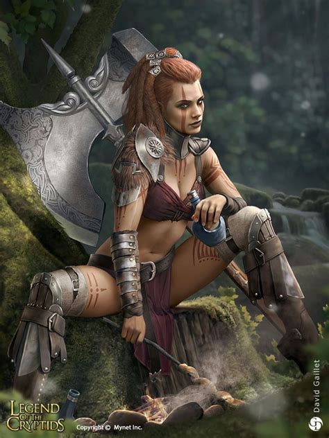 via davidgaillet on drawcrowd fantasy female warrior fantasy women barbarian woman
