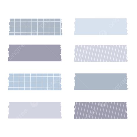 Printable Washi Tape Png Image Aesthetic Washi Tape In Blue And Purple