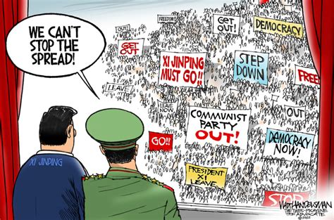 Cartoons About China S Spreading COVID Protests Yahoo Sports