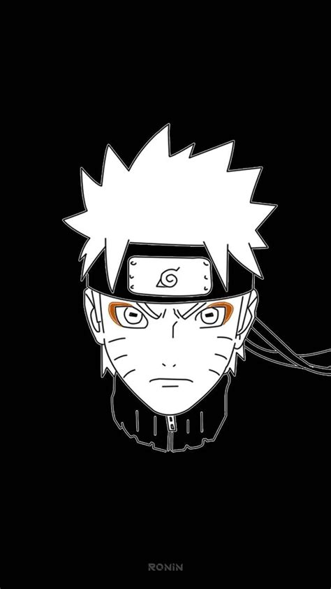 Naruto Uzumaki By Ronin00 Naruto Black And White Hd Phone Wallpaper