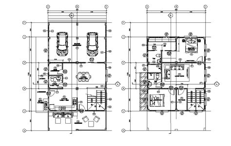 Architecture House Working Plan Cad Drawing Dwg File Cadbull