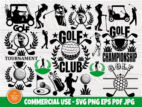 Golf Svg Bundle Sports Svg Logo Design Cut Files Etsy Uk