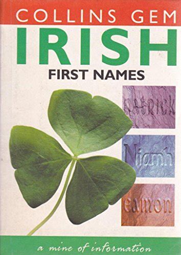 Irish First Names Collins Gem Cresswell Julia 9780004723471