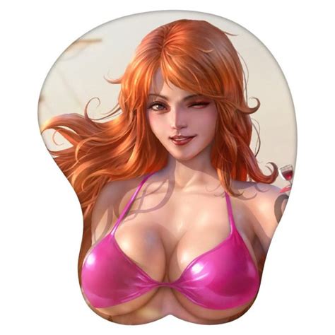 3d Mouse Pad Nami One Piece Anime Wrist Rest Silicone Creative Gaming Mousepad Mat Lazada