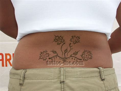 Lower Back Henna Tattoo Me