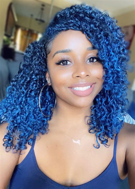 Click The Link To See How I Got This Blue Color On My Natural Curly