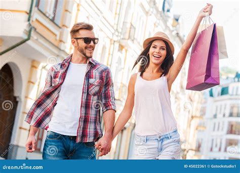 We Love Shopping Together Stock Image Image Of Attractive 45022361