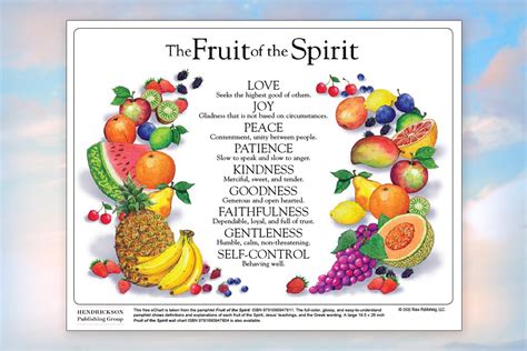 Free Fruit Of The Spirit Echart
