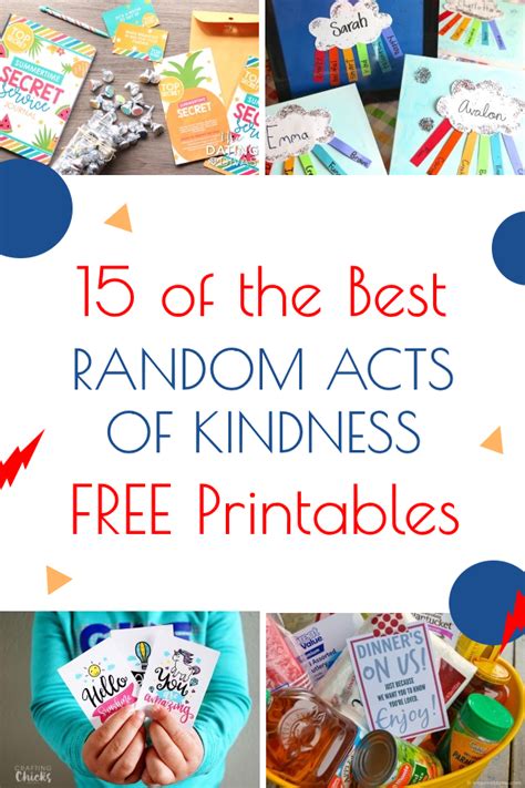 15 Of The Best Free Random Acts Of Kindness Printables Life In The