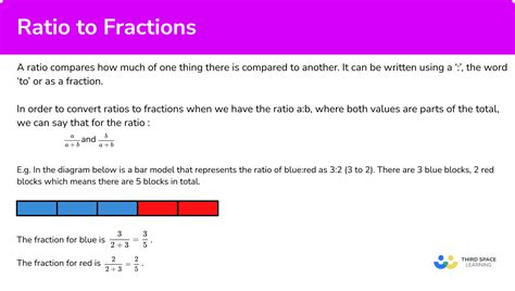 Ratio To Fraction Gcse Maths Steps Examples And Worksheet