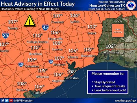 Heat Advisory Starts At 10 Am For Houston Today Houston Chronicle