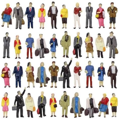 People Miniature Little 187 40pc Humans All Standing Airport Etsy