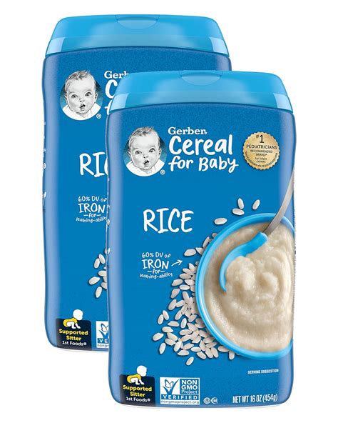 Gerber Cereal For Baby 1st Foods Rice Cereal Made With