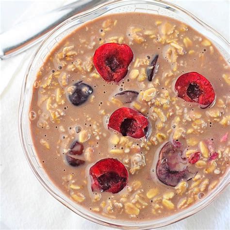 Chocolate Cherry Overnight Oats Now Cook This