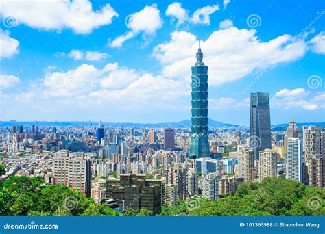 Taipei City Panorama Stock Photo Image Of Skyline Downtown 101365988