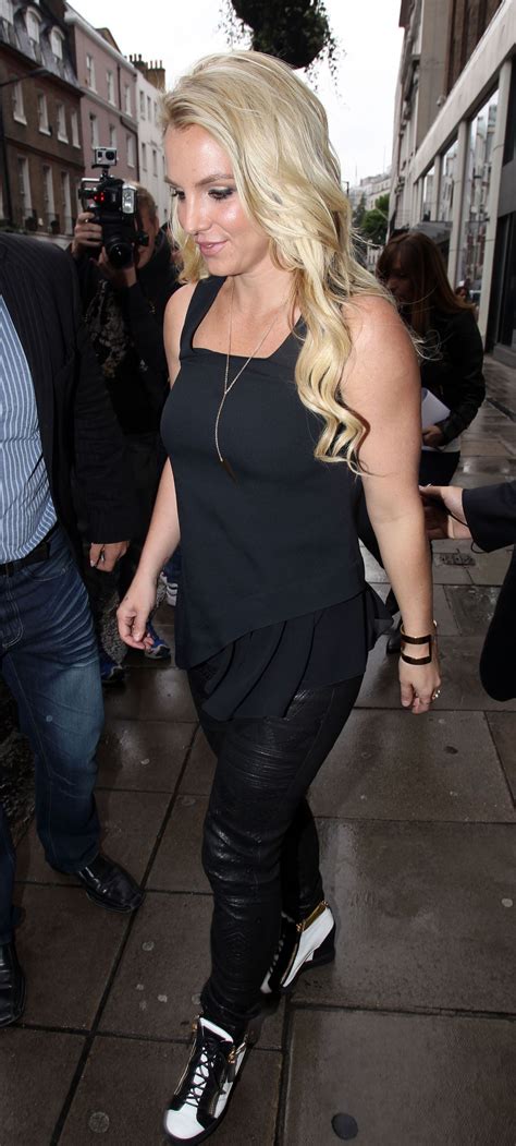 Britney Spears In Leather London October 2013 • Celebmafia