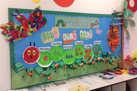 The Very Hungry Caterpillar Display Eyfs Im In Love With This