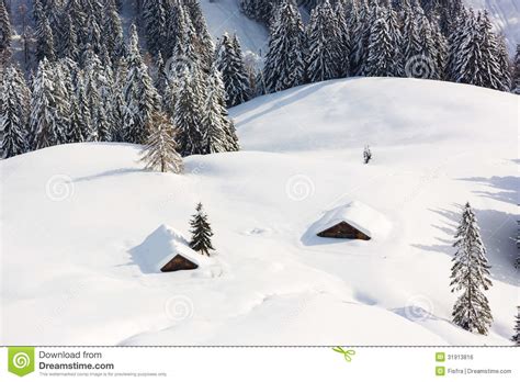 Deep Snow In Alps Berchtesgaden Bavaria Germany Stock