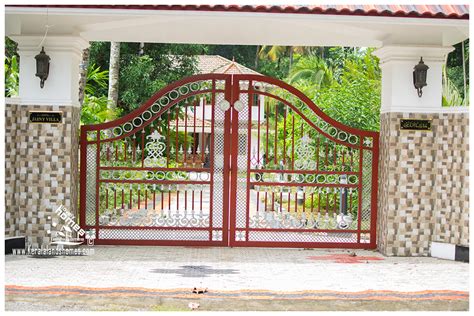 It is separated with a pair of hinges, which allow it to move in and out. Modern Main Gate Design for HomeReal Estate Kerala Free ...