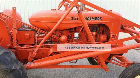 Allis Chalmers Wd45 Wide Front Gas Tractor And Loader Ac Wd 45