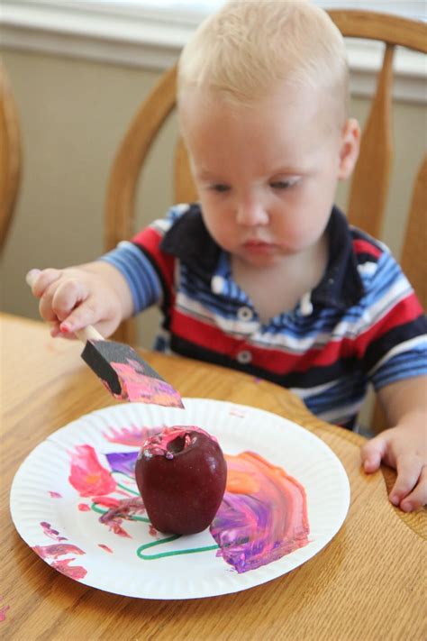 This activity lets your child be in charge. Toddler Approved!: 10 Apple Crafts and Activities for Kids