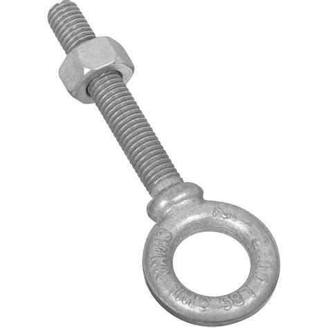 National 12 In X 3 14 In Galvanized Eye Bolt N245159 Pack Of 5