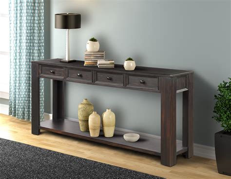 Shop allmodern for modern and contemporary 30 inch console table to match your style and budget. 64'' x 15'' x 30'' Tall Console Table with 4 Big Storage ...