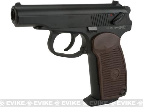 Kwc Co2 Powered Makarov Blowback 45mm Pistol Black 45mm Airgun Not