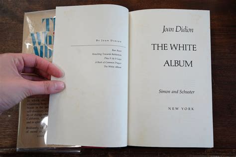 The White Album By Joan Didion Sands 1979 First Edition Etsy