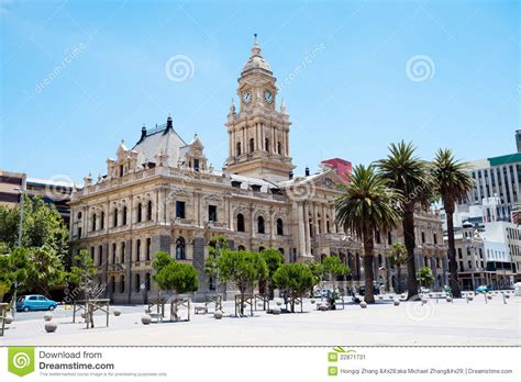 City Hall Of Cape Town Stock Image Image Of Attraction