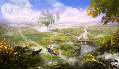 Fantasy landscape art artwork nature scenery wallpaper | 4252x2480 ...