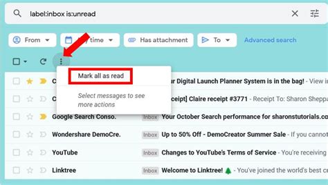 How To Mark All Emails As Read In Gmail Sharons Tutorials