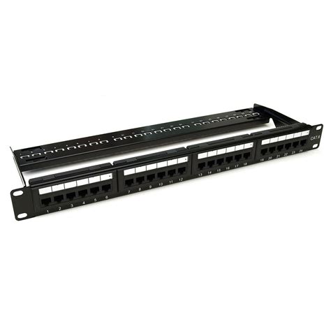 Ad Link 24 Ports Patch Panel Cat6 Fully Loaded 1ru 24 Port Patch Panel