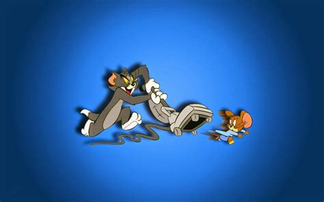 Download Tom And Jerry 4k Vacuum Chase Wallpaper