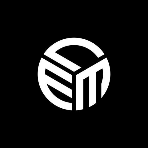 Lem Letter Logo Design On Black Background Lem Creative Initials