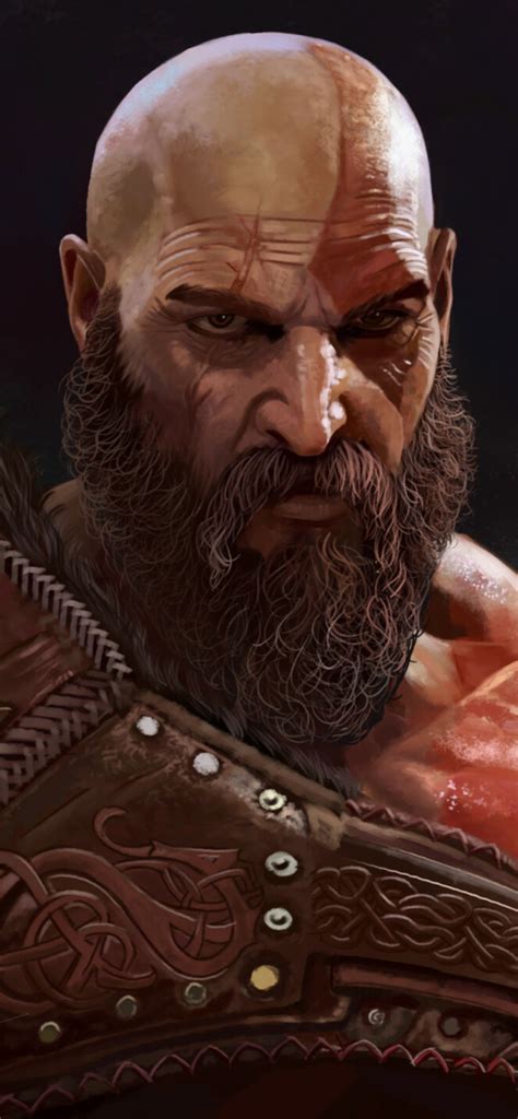 1125x2432 Kratos God Of War Ragnarök Art 1125x2432 Resolution Wallpaper