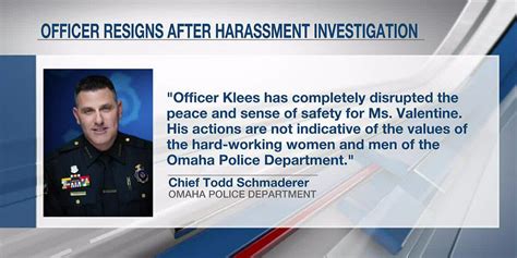 Breaking Omaha Police Officer Resigns Amid Harassment Investigation